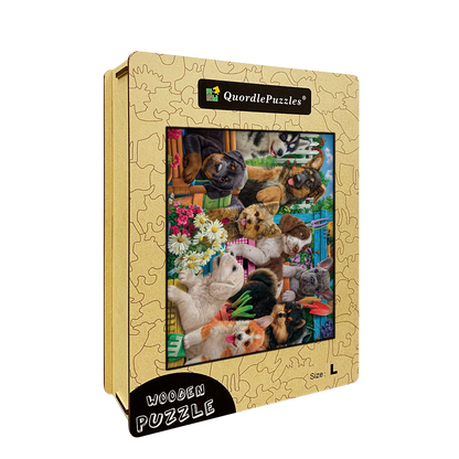 Puppy photo Wooden Jigsaw Puzzle