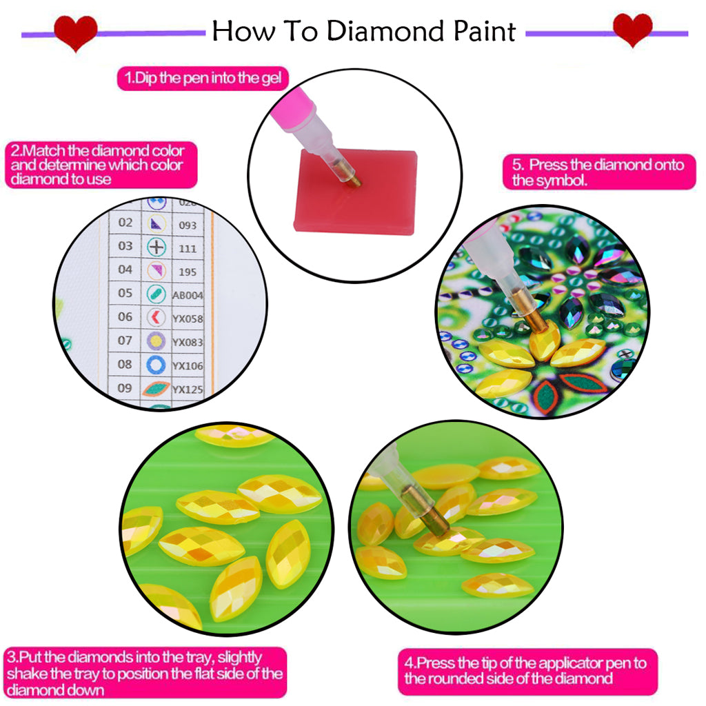 DIY Tier H Diamond Painting Untersetzer