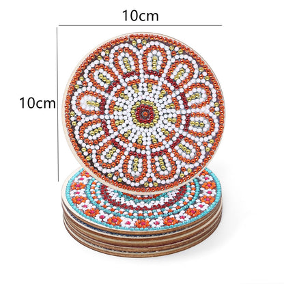 DIY Mandala H Diamond Painting Coasters
