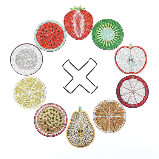 DIY Fruits A Diamond Painting Coasters