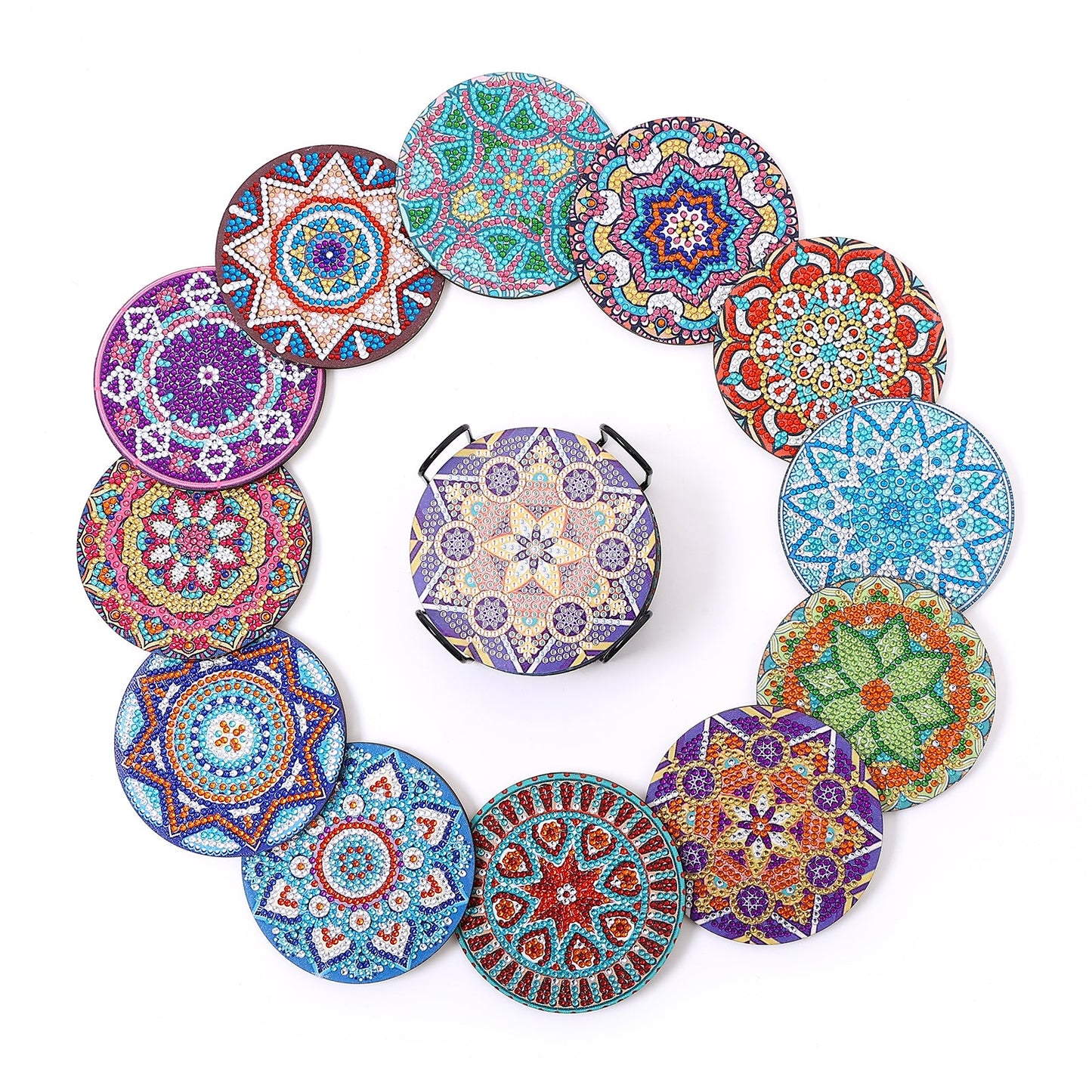 DIY Mandala K Diamond Painting Coasters