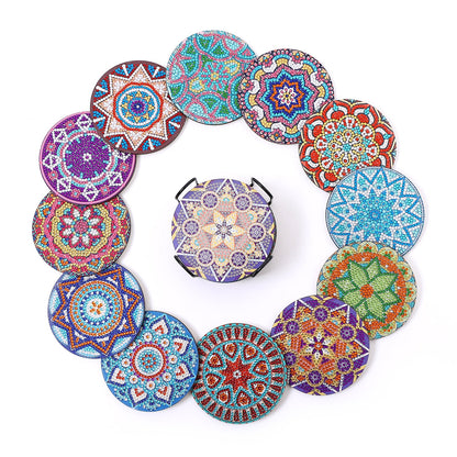 DIY Mandala K Diamond Painting Coasters