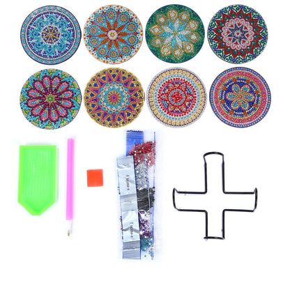 DIY Mandala C Diamond Painting Coasters