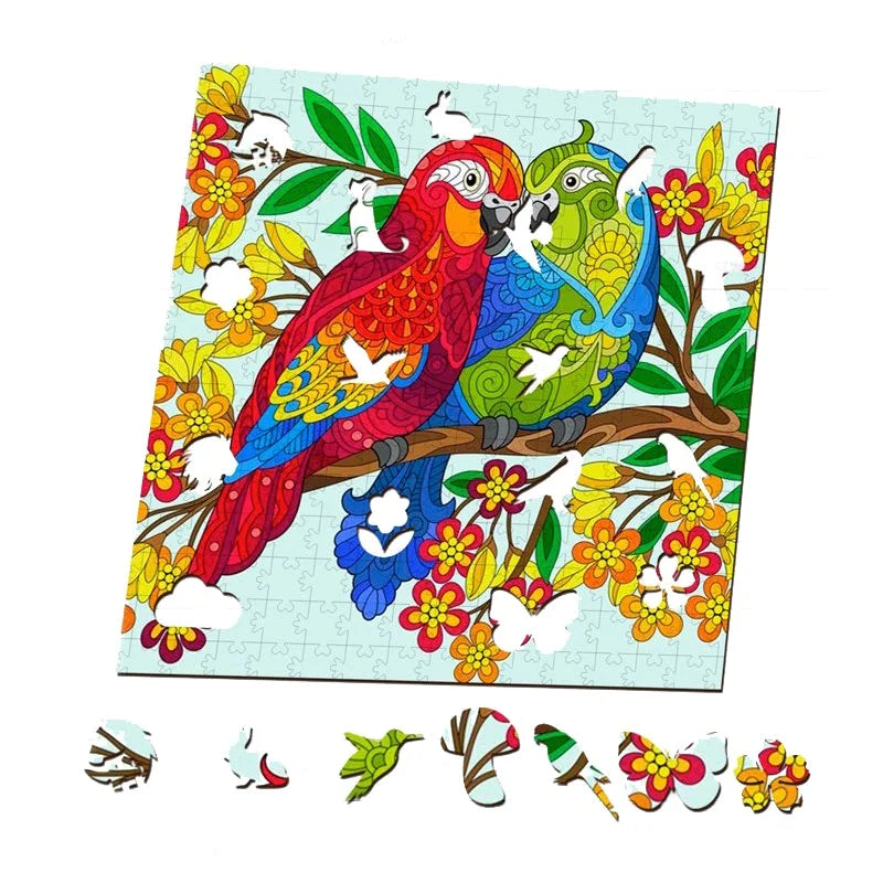 🔥 LETZTEN TAG 80 % RABATT auf das bunte Papageien-Puzzle