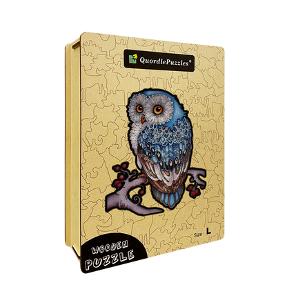 Blue Tailed Owl - 213 pcs - by Quordle Puzzles : r/Jigsawpuzzles