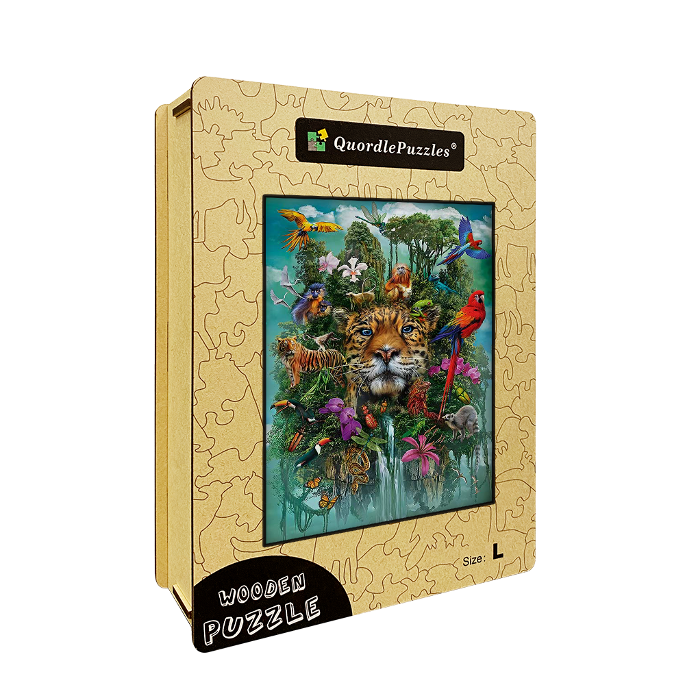🔥LAST DAY 80% OFF-Mysterious Jungle Animals Puzzle