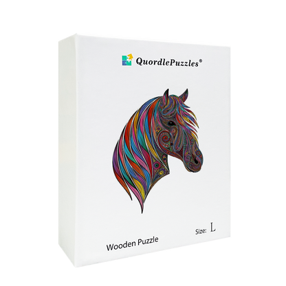🔥LAST DAY 80% OFF-Colorful Horse Head Jigsaw Puzzle