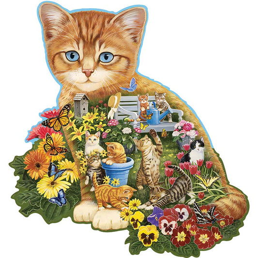 🔥SISTA DAG 80% RABATT - Garden Cat Jigsaw Puzzle
