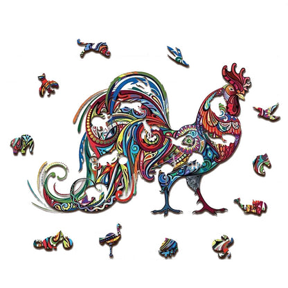 🔥LAST DAY 80% OFF-Colorful Rooster Jigsaw Puzzle