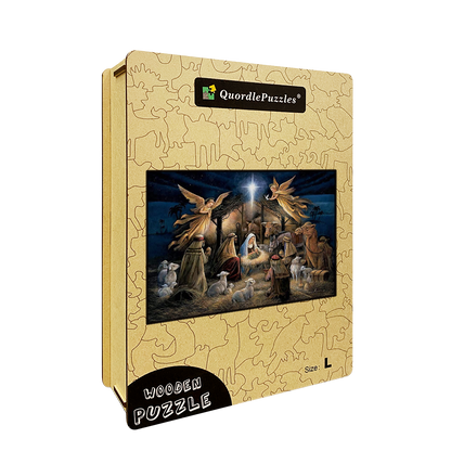 🔥LAST DAY 80% OFF-Christmas Religious Holy Nativity Wooden Jigsaw Puzzle