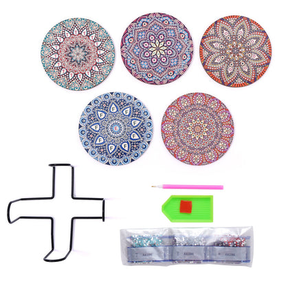 DIY Mandala F Diamond Painting Coasters