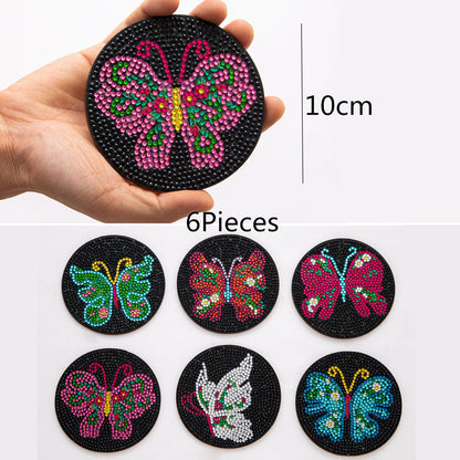 DIY Butterfly A Diamond Painting Coasters