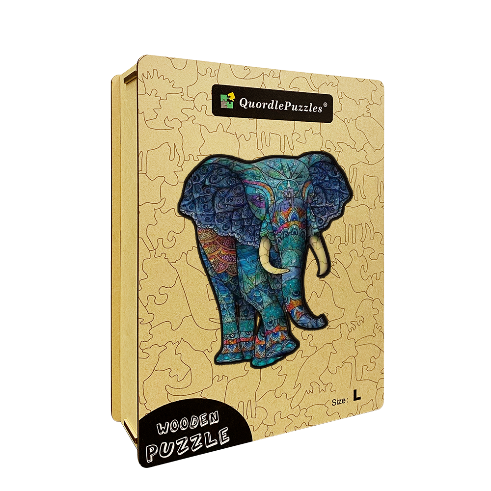 🔥 LETZTEN TAG 80 % RABATT auf das bunte Elefanten-Puzzle