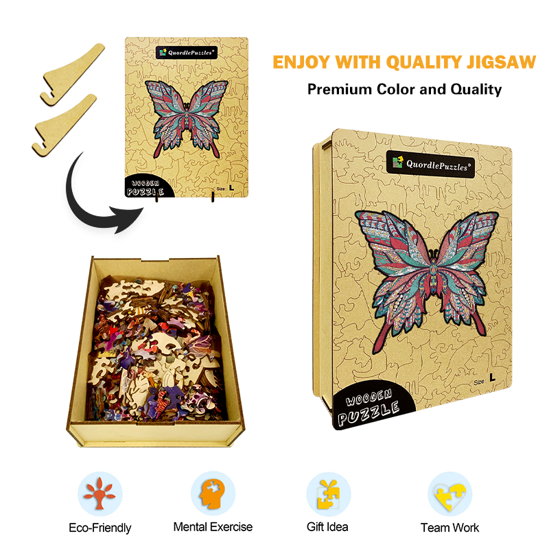 🔥LAST DAY 80% OFF-Red Butterfly Jigsaw Puzzle