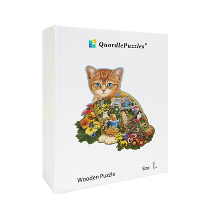 🔥LAST DAY 80% OFF-Garden Cat Jigsaw Puzzle