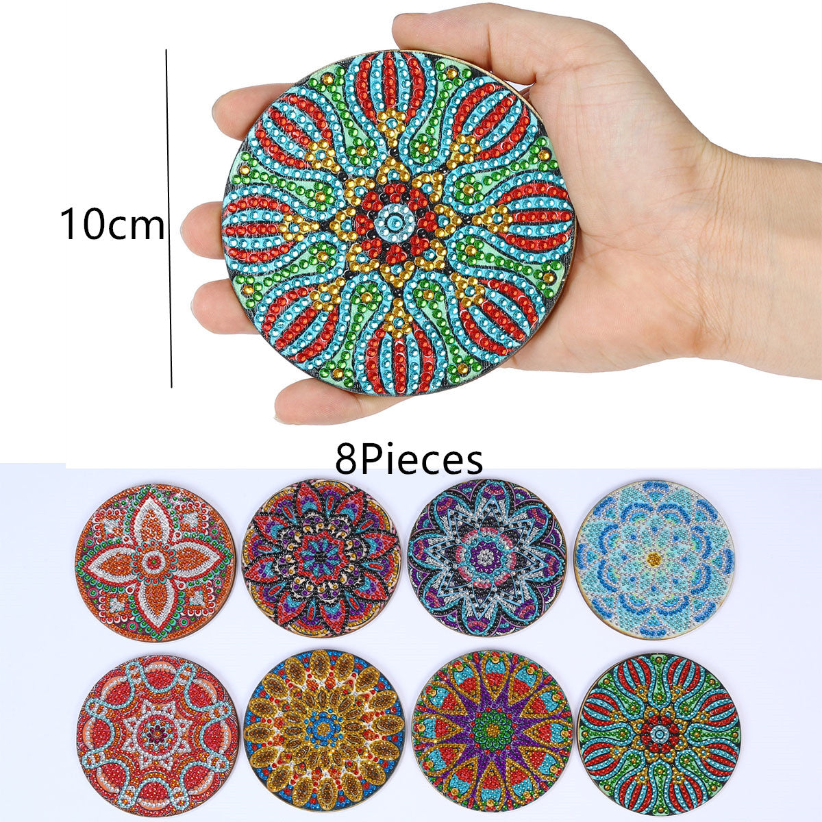DIY Mandala B Diamond Painting Coasters