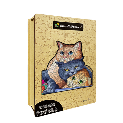 🔥LAST DAY 80% OFF-Three Cats Puzzle