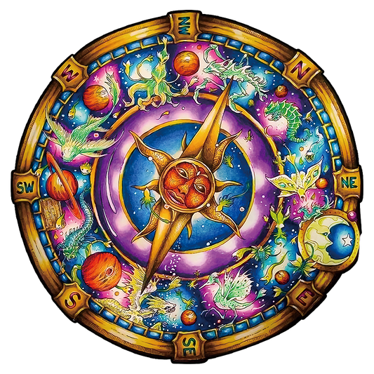 Compass Wooden Jigsaw Puzzle