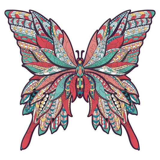 🔥SISTA DAG 80 % RABATT - Red Butterfly Jigsaw Puzzle
