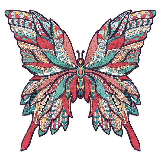 🔥SISTA DAG 80 % RABATT - Red Butterfly Jigsaw Puzzle