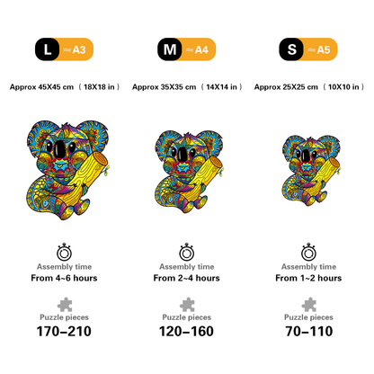 🔥LAST DAY 80% OFF-Colorful Koala Puzzle