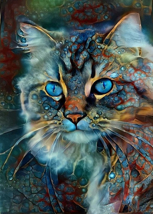 🔥Last Day 80% OFF-Blue eye cat Jigsaw Puzzle