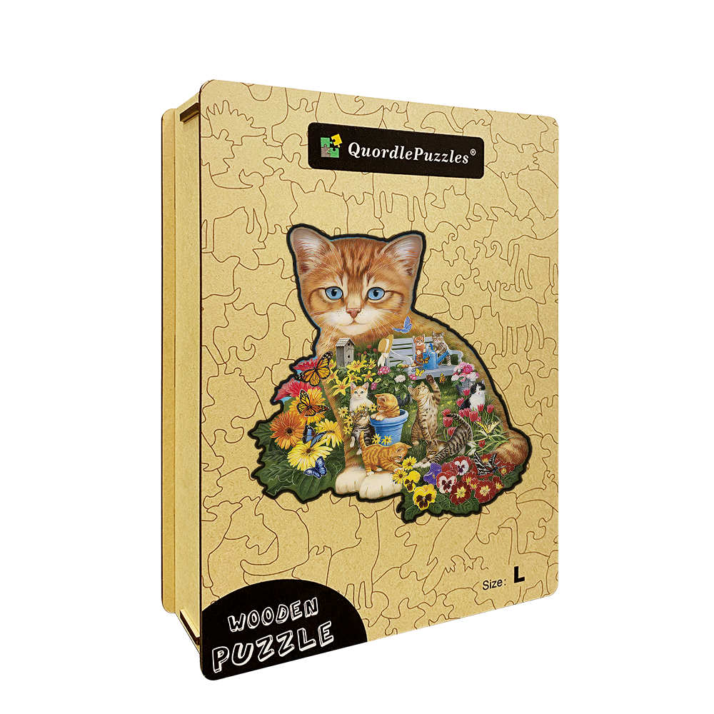 🔥LAST DAY 80% OFF-Garden Cat Jigsaw Puzzle