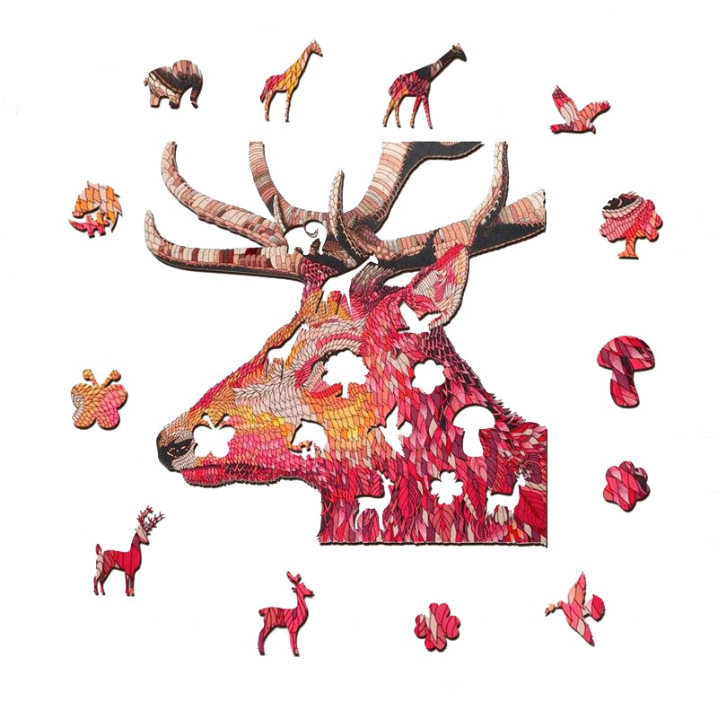 🔥SISTA DAG 80 % RABATT - Red Elk Pussel