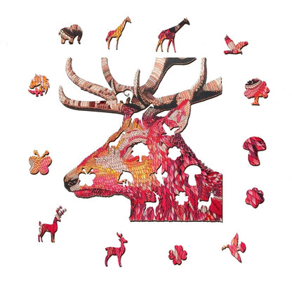 🔥 LETZTEN TAG 80 % RABATT auf Red Elk Puzzle