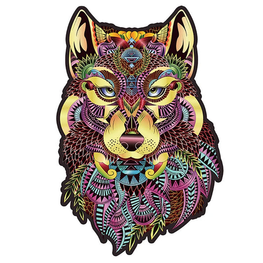 🔥SISTA DAG 80% RABATT-Brown Wolf Head Puzzle