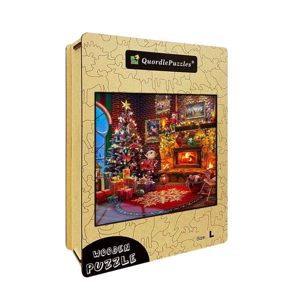 Christmas Presents & Stockings Wooden Jigsaw Puzzle