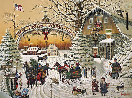 A Christmas Greeting Wooden Jigsaw Puzzle