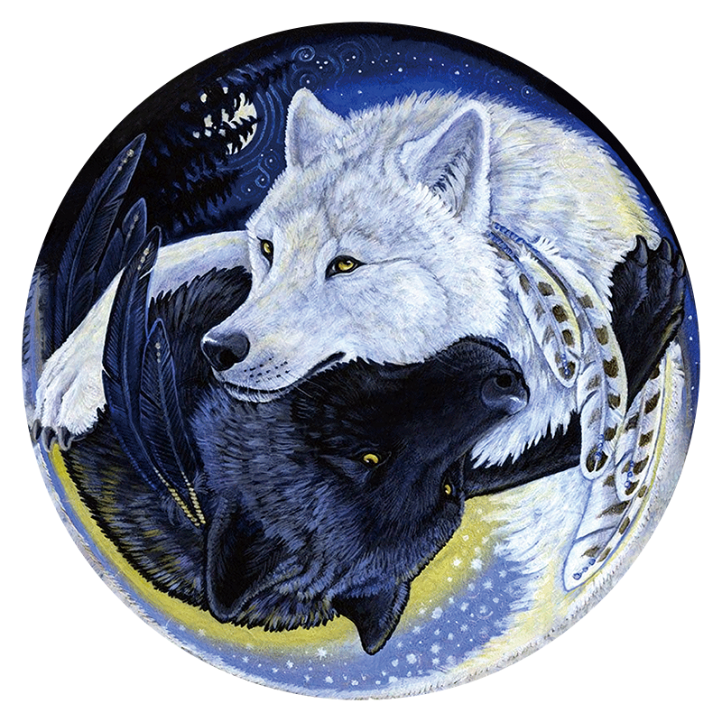 🔥Last Day 80% OFF-Black and White Wolf Puzzle