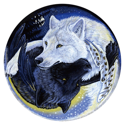 🔥Last Day 80% OFF-Black and White Wolf Puzzle